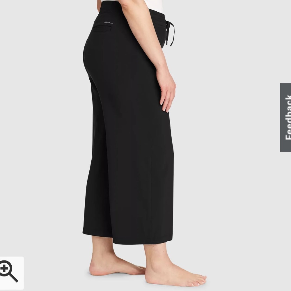Eddie Bauer Departure  wide leg crop pants